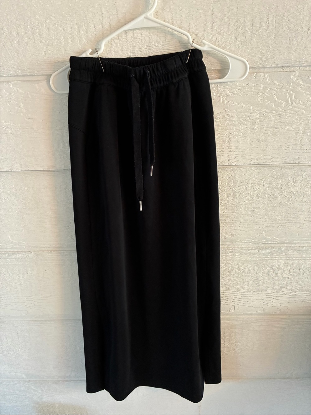 lululemon athletica Black Maxi Drawstring Skirt
